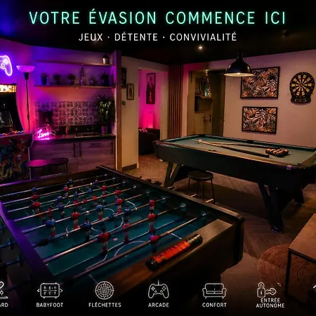 Villa 160M2 - Gare A 200M - Les Loges Du Theatre Avec Jardin En Plein Coeur D'Epernay 14Pers Max Visite De Cave Guidee Et Degustation Champagne Offert Bien-Etre & Jeux & Velos Апартаменты