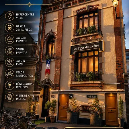 160m2 - Gare A 200m - Les Loges Du Theatre Avec Jardin En Plein Coeur D'epernay 14pers Max Visite De Cave Guidee Et Degustation Champagne Offert Bien-etre & Jeux & Velos * Επερνέ