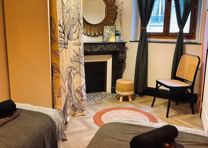 Les Loges Du Theatre Emplacement Exceptionnel Et Chic 160m2 Maison Prive 14 Personnes Max Equipe A 200m De L'avenue De Champagne Et Toutes Commodites Degustation Champagne Offerte Jacuzzi Sauna Jeux Velos Apartamento Épernay